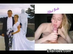 On their honeymoons, real brides have sex!